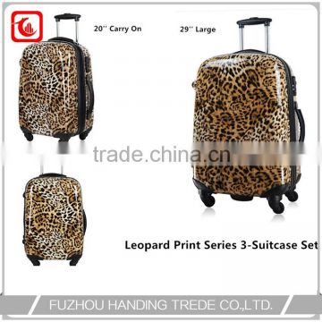 20'' 24'' 28'' luggage set with print , suitcase polycarbonate set 3 pc