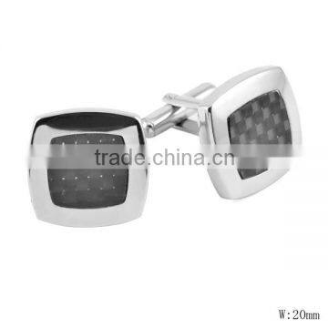 SRT0019 Alibaba Wholesalers Stainless Steel Carbon Fiber Suit Cuff Link