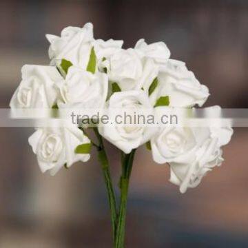 Foam white roses wholesale artificial flowers cheap wholesale artificial flowers floral foam