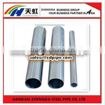 BS1387 2.5 inch 3 mm thicnness Zinc coating 280-300g/m2 Galvanized round steel pipe