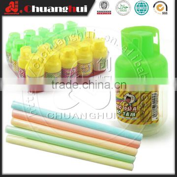 11g CC Stick Candy in Plastic Gas Jar / Straw Candy In Gas Bottle