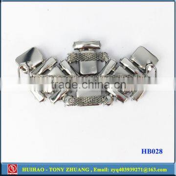 silver color metal buckle,zinc alloy shoe buckle for shoe making