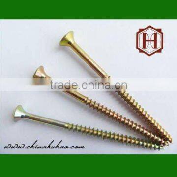 color galvanized wood screws din standard screws huhao tianjin chip board screws