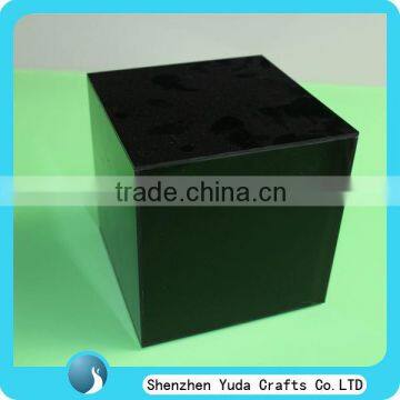 wholesale black acrylic box cube display box