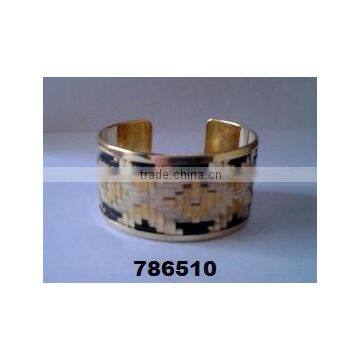 Indian Handmade Metal Brass Fashion Bangle Bracelet Weaved photo-6