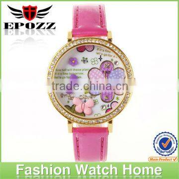 New Epozz Japan movt waterproof ladies fashion leather belt watch