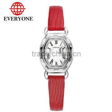 Fashion Lady vintage genuine leather luxury waterproof women watch lady