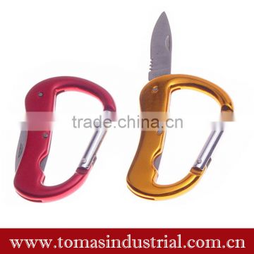 popular metal carabiner clip with knife