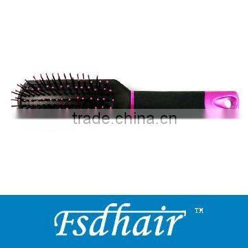 Plastic cushion hair brush