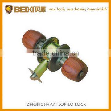 Wood made iron cylinder keyed indoor lock set