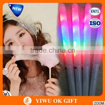 Party Flashing Rainbow Stick LED Cotton Candy Stick Light Up Novelty Glow Stick