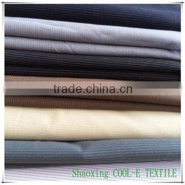 Stock 64%P 30%R 6%SP TR fabric for suiting