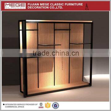 luxurious design wooden clothes display counter