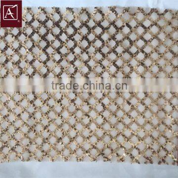 fashionn poly sequins embroidery fabric with best prices