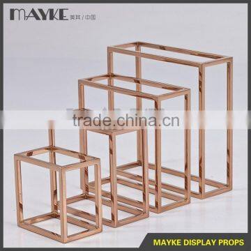 Top quality Electroplating Glossy Stainless Steel Decoration Display Racks