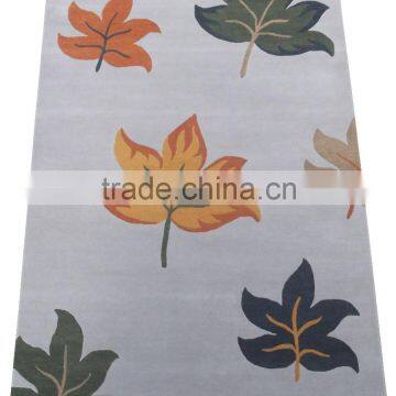 Customized Styles Floral Design Hand Tufted Cut Pile Wool Carpet