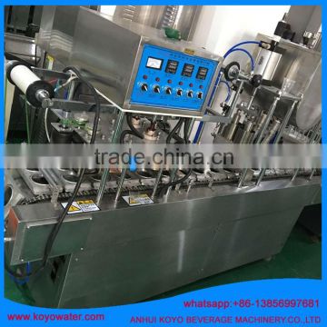 Cup purified water filling and sealing machine