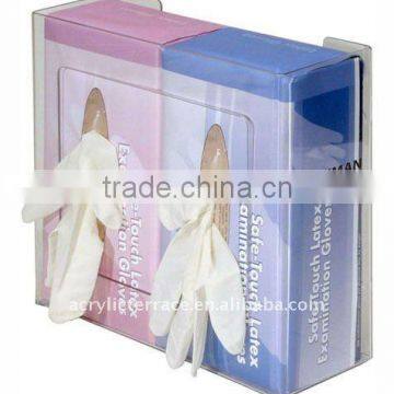 lucite glove box dispenser stand