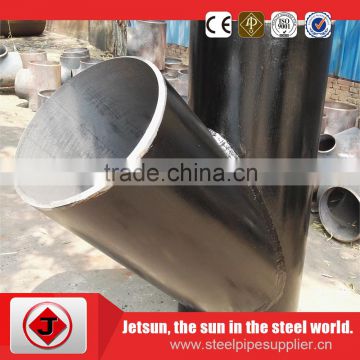 high pressure butt welding equal tee carbon steel pipe fitting