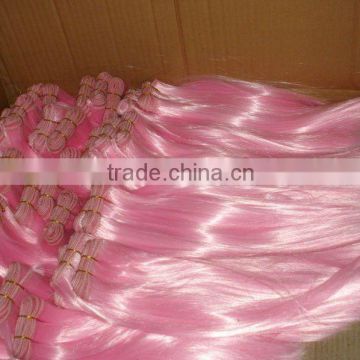 HIGHLIGHT STYLE WEFT- PINK COLOR WEFT - SYNTHETIC PINK COLOR WEFT FOR BULK ORDER