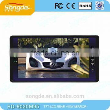 Big 9 Inch TFT LCD Widescreen View Monitor With Touch Button Remote Control, Support SD Card And USB Flash