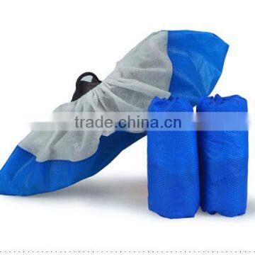 Medical Consumables nonwoven PP+CPE disposable shoe covers