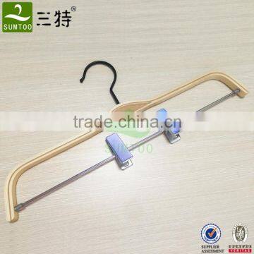 Clothes Shop Pants Laminated Hanger with Clips