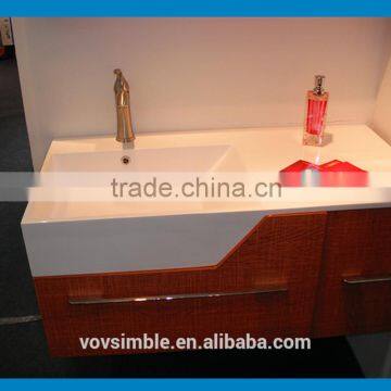 Multifunctional solid surface wash basin section