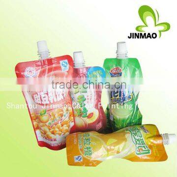 Reusable spout pouch for juice packaging