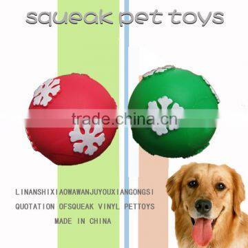 2014 New Good Sell Dog ball , Snowflake ball toy, Vinyl ball