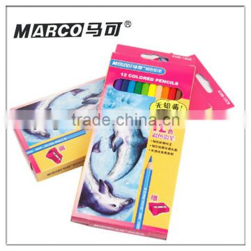 12 colors Marco colored pencils with sharpener