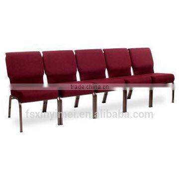 cheaper price metal arm chair for church