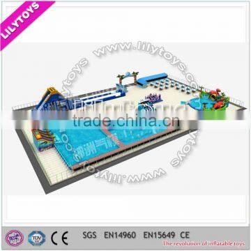 Best Design Inflatable Water Park/Hot Inflatable Amusement Park/steel Pools