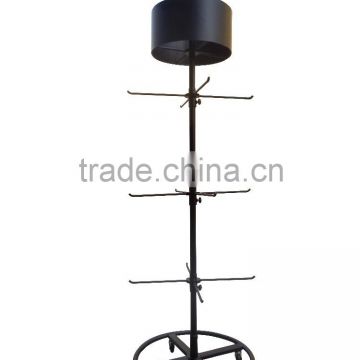 Promotional metal hanging shelves/rotating display stands supermarket shelf