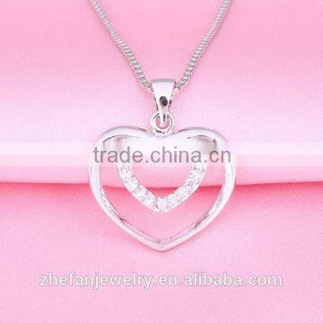 High Quality Promise Heart Pendant for valentine's day gold plating pendant