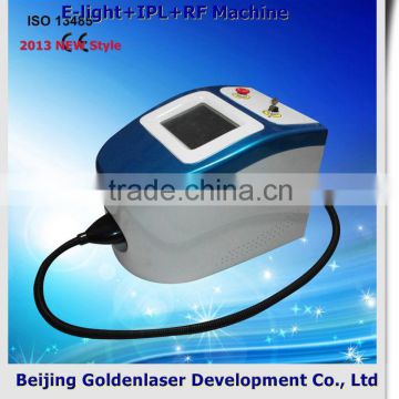 No Pain 2013 New Design Multi-Functional Beauty Skin Rejuvenation Equipment E-light+IPL+RF Machine Bio Cavitation Vacuum