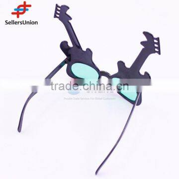 No.1 Yiwu Exporting Commission Agent Wanted Guitar Shaped Party Eyewear Party Glasses photo-2