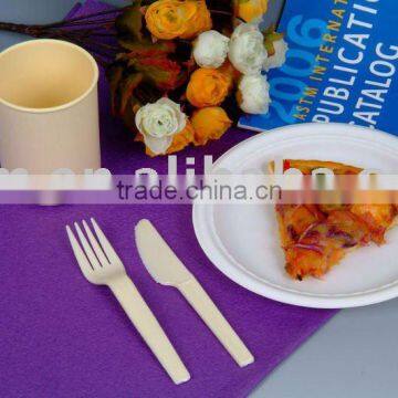 Biodegradable plastic disposable tray