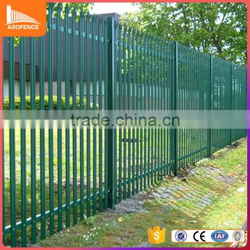 natural color surface high tension polyester powder coated palisade fencing