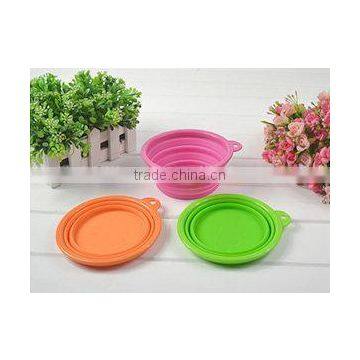 2016 Hot sale cheap lovely silicone pet bowls for your lovely dog