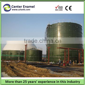 Enamel steel popular biogas digester plant septic tank