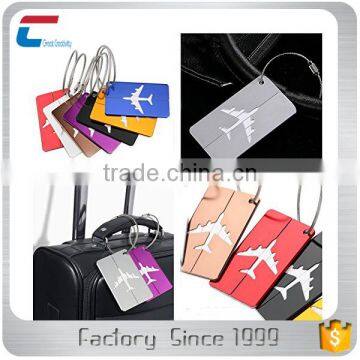 Custom wholesale metal airplane luggage tag