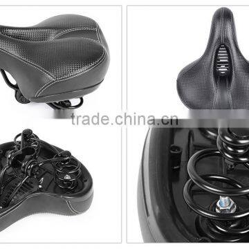 Slip-resistant Bicycle Saddle MTB Bicycle Parts Comfortable Soft Leather Cushion Mat Round Seat Design photo-6