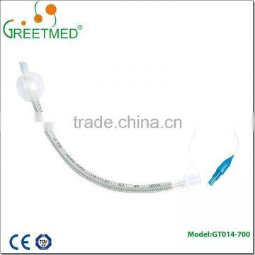 Latex free reinforced endotracheal tube with / without cuff