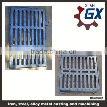 Rectangular decorative stainless steel sidewalk drain grate