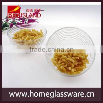 glass factory supply CLEAR PRESSED SNACKS BOWLS