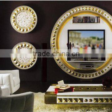 World Precious Tassel Design Telephone Stand, Gold Leaf Pedestal Square Telephone Stand photo-3