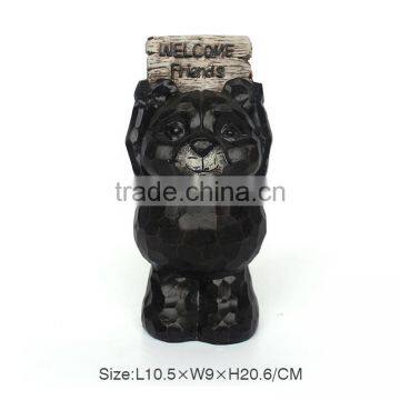 Welcome Ornament Polyresin Bear Garden Sculpture photo-2