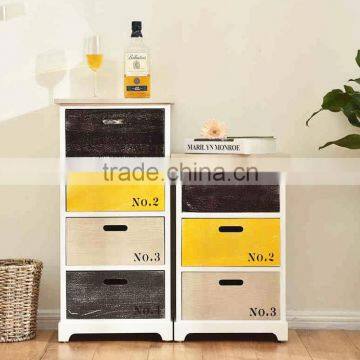 Home Furniture 2/3/4 Drawers Antique Wooden Cabinet photo-2