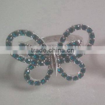 Jewelled Metal Alloy Butterfly Napkin Ring photo-4